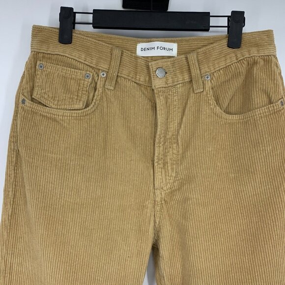 Aritzia Denim Forum Jeans Corduroy Yoko High Rise Slim Cords Pant - Picture 6 of 15